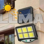 Ліхтар вуличний BK-128-6 COB Solar light підвісний з датчиком руху